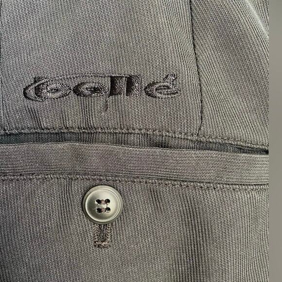 BOLLE GOLF Black Pleated Front Cuffed Straight Fit Dress Pants Slacks Mens 38x29 - Picture 5 of 6